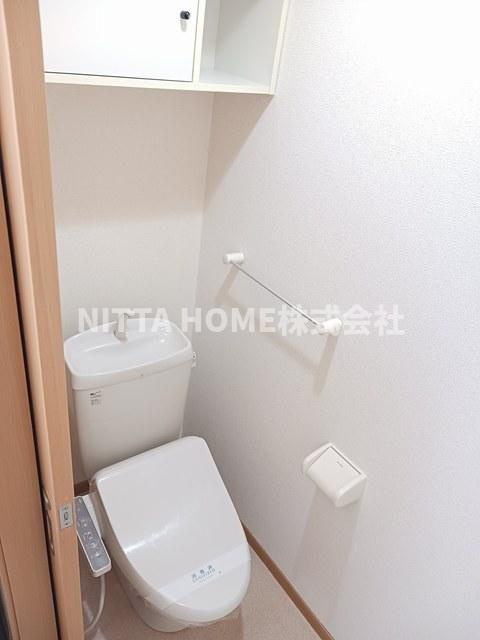 豊岡市森のアパートのトイレ|もちろん、ウォシュレット付き(^^♪