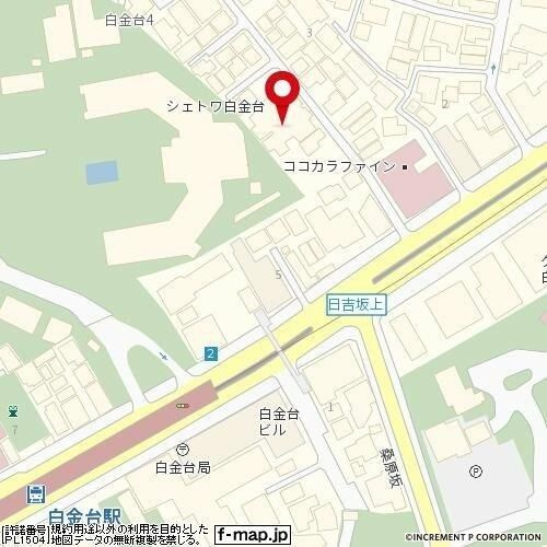 シェトワ白金台の地図