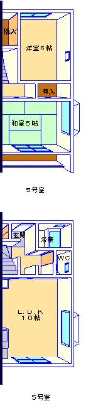 シティハイツ山崎Cの間取り