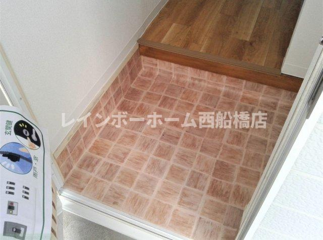 シティハイツ山崎Cの玄関