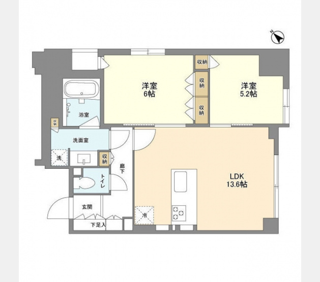 【間取り】 | ＬａＳａｎｔｅ五反田 | 間取