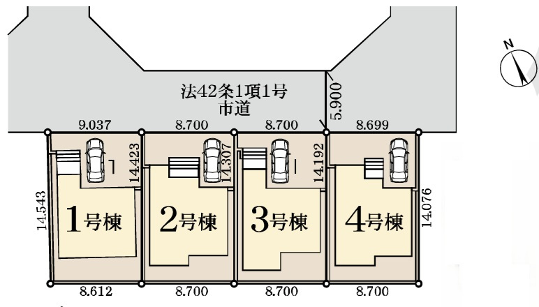 千葉市中央区川戸町第２の区画図