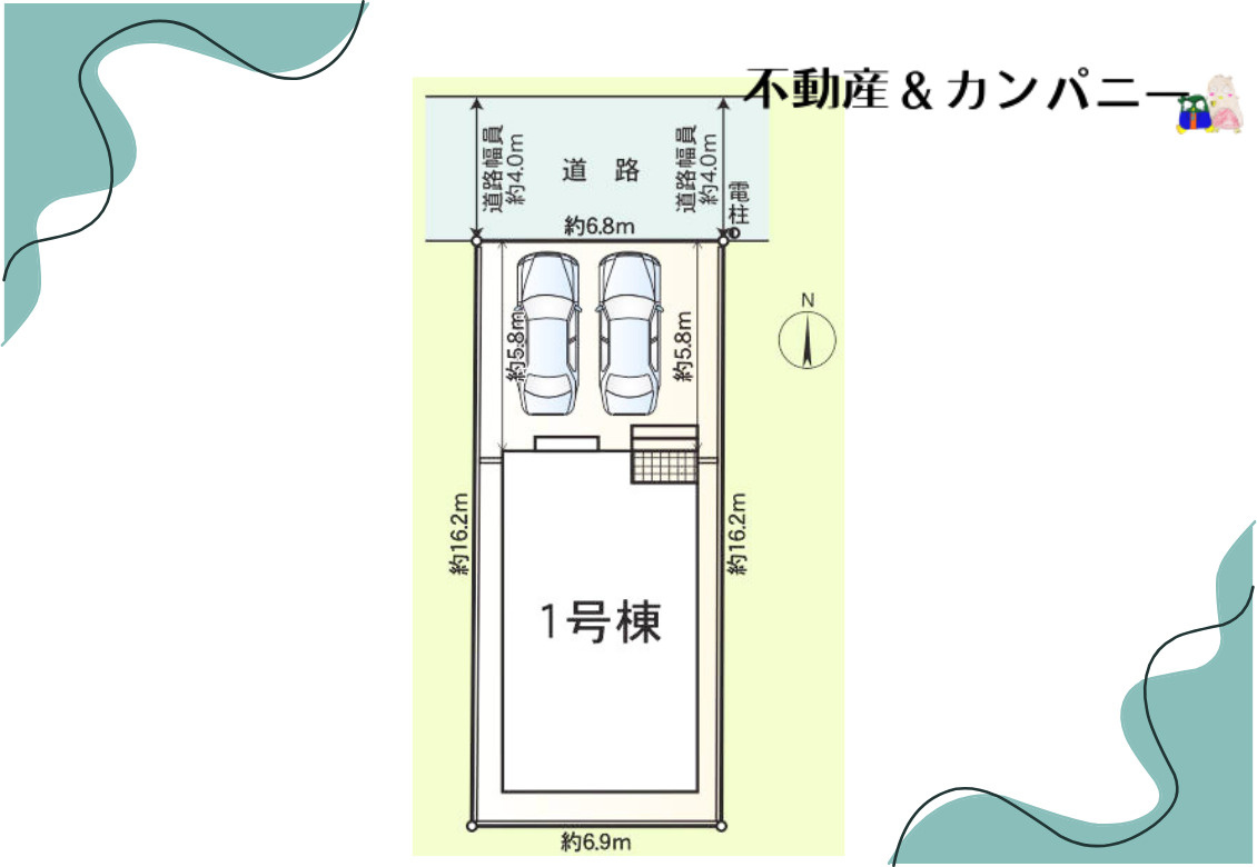 クレイドルガーデン土居田町第4　松山市土居田町新築戸建の区画図