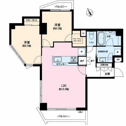 藤和小日向ホームズの間取り