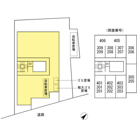 ヒルトップ成増の区画図