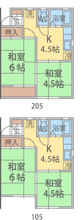 サンハイム平和台の間取り