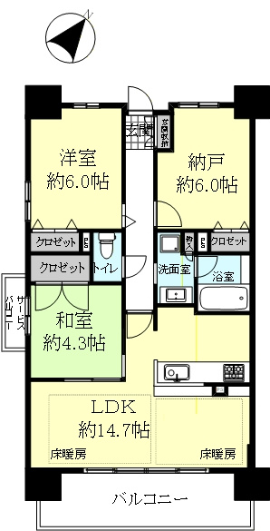 ワコーレ西明石ステーションマークスの間取り