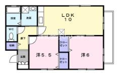 【間取り】 | アンフルール2番館