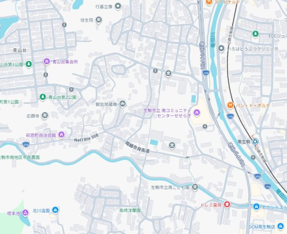 ●生駒市萩原町　第1期　新築一戸建ての地図