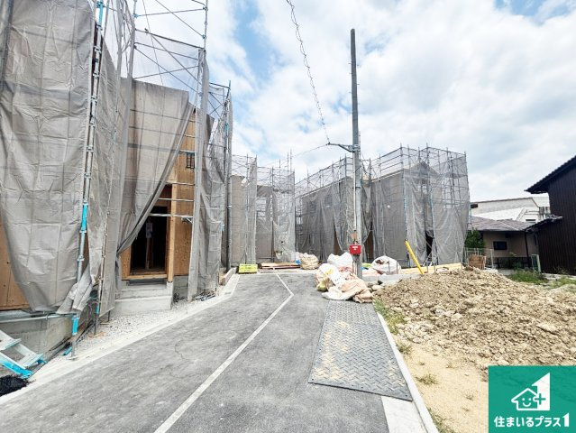 ●生駒市萩原町　第1期　新築一戸建ての外観|現在はこんな感じです。完成までが待ち遠しいですね。