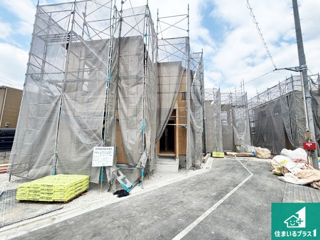 ●生駒市萩原町　第1期　新築一戸建ての前面道路含む現地写真|駅やスーパー、小学校・中学校等日常生活に欠かせない情報や道のりもご紹介いたしますのでお気軽にご相談ください。