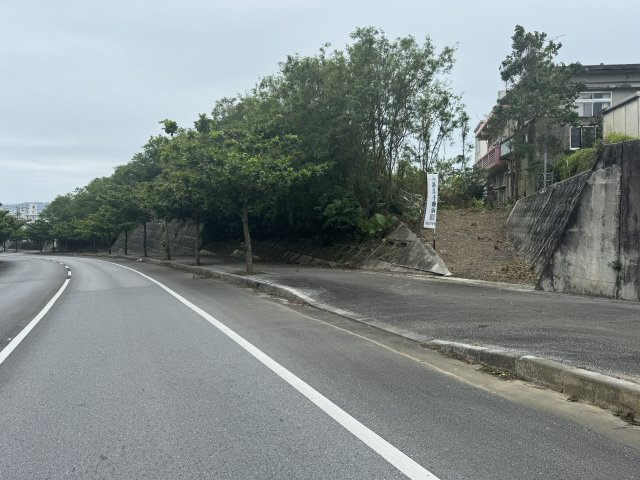 うるま市与那城屋慶名（限定1区画）の前面道路含む現地写真|1区画　345㎡（約104.36坪）