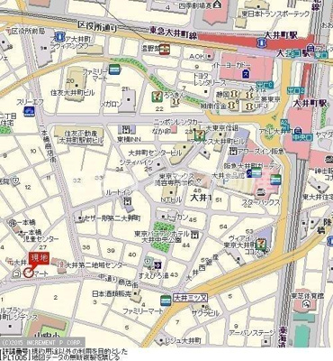 【地図】 | ルーブル大井町弐番館