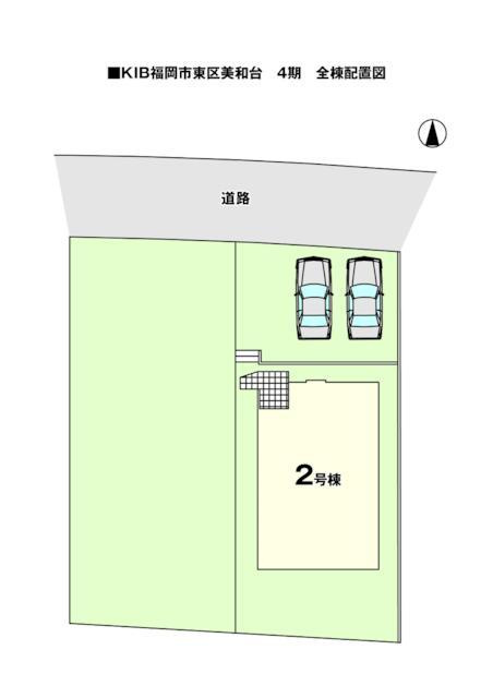 福岡市東区美和台３丁目の新築一戸建の区画図| 