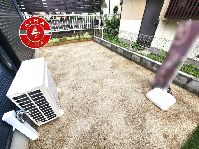 筑紫野市下見第1-1棟（1号棟）の庭|お庭で自由な時間を過ごせます。