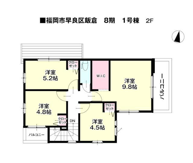 福岡市早良区飯倉６丁目の新築一戸建の間取り| 