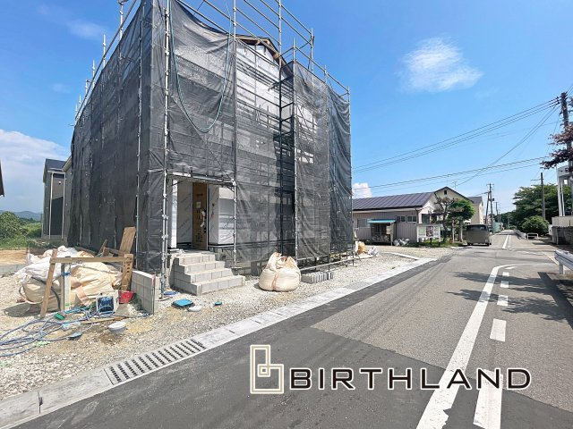 新築戸建・新築建売　喜多方市常盤台第3　松山小・第二中の外観|〈2号棟〉2026年7月完成予定です！現地ご案内可能です♪お気軽にお問い合わせください！