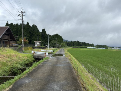 【前面道路含む現地写真】 | 阿蘇郡南阿蘇村大字河陰　売地（全3筆）