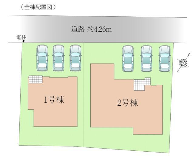 福岡市東区三苫２丁目の新築一戸建の区画図| 