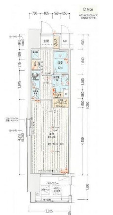 【間取り】 | アドバンス三宮4ルシール