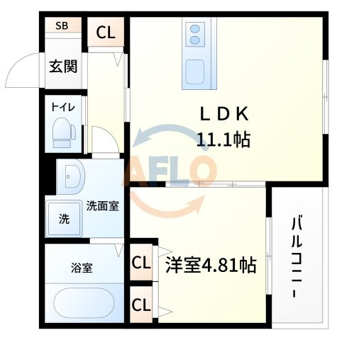 アイメゾン加島の間取り|アイメゾン加島　間取り