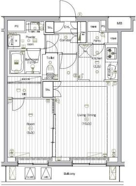 【間取り】 | THE PREMIUM CUBE G 大崎 | 間取り図