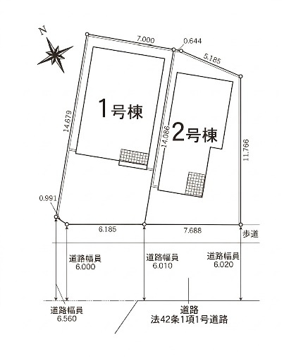 【区画図】 | 大府市東新町第2　2号棟【仲介手数料0円】