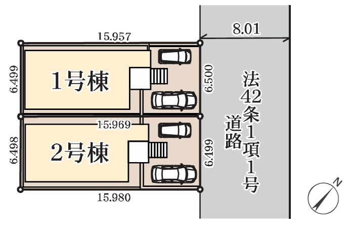 八千代市勝田台５丁目第２の区画図