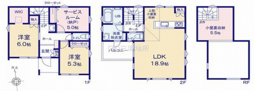 【仲介手数料０円】茅ヶ崎市西久保　新築一戸建ての間取り|茅ヶ崎市西久保　新築一戸建て