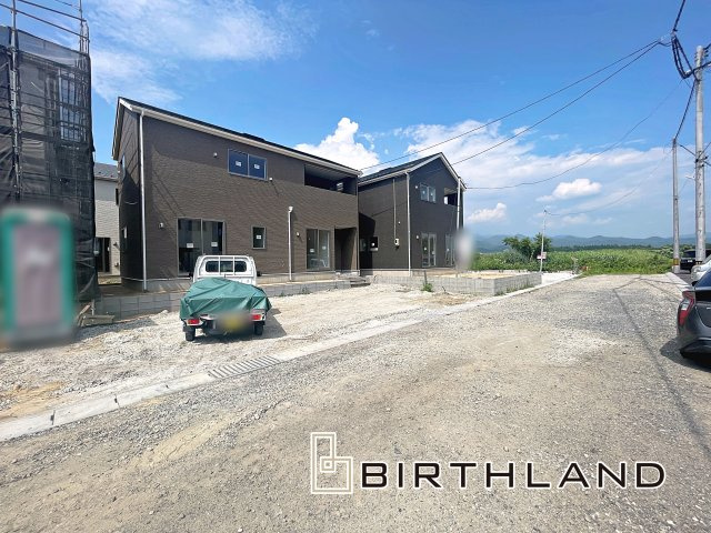 新築戸建・新築建売　喜多方市常盤台第3　松山小・第二中の外観|〈3号棟〉2026年7月完成予定です！現地ご案内可能です♪お気軽にお問い合わせください！