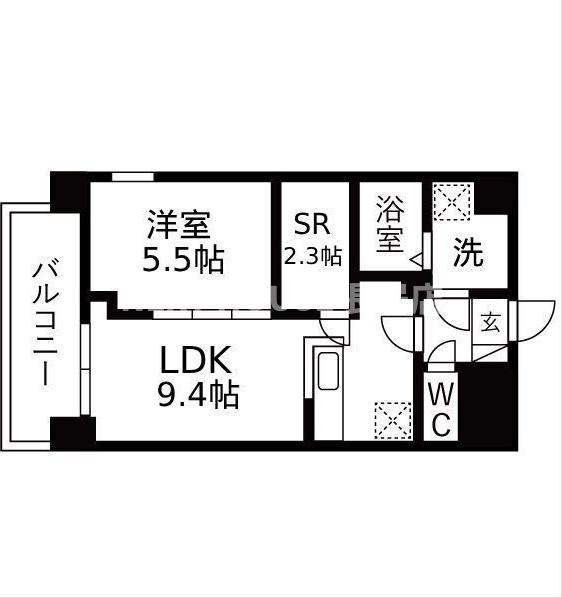 パークス堺筋本町の間取り