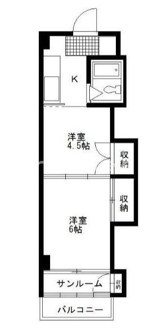 戸田橋浴場ビルの間取り