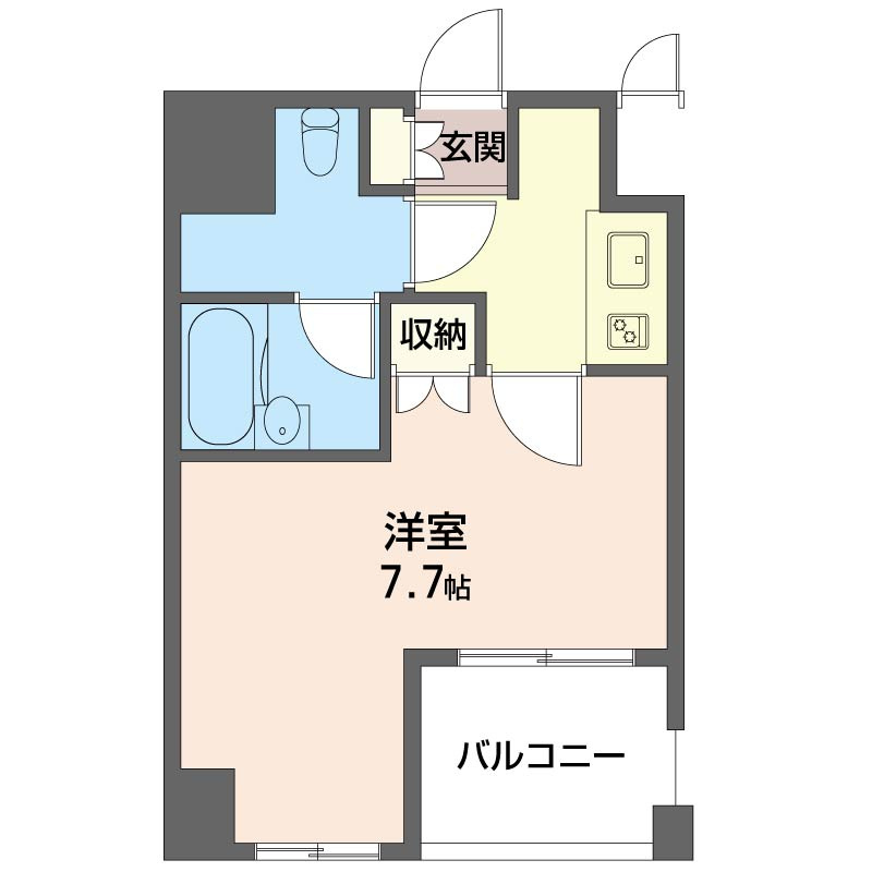 エスティメゾン浅草駒形の間取り