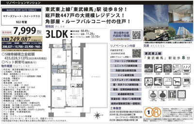 【その他】 | マナーズフォート・スイートテラス　仲介手数料無料＋40万円現金プレゼント中