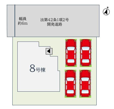 神埼郡吉野ヶ里町三津の新築一戸建の区画図| 