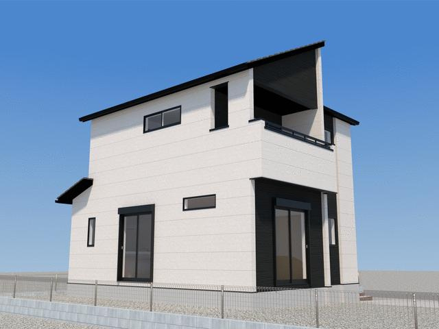 神埼郡吉野ヶ里町三津の新築一戸建の外観パース| 