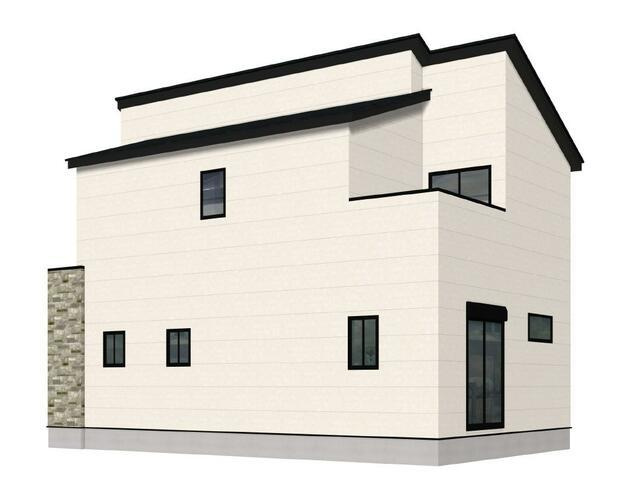佐賀市若楠３丁目の新築一戸建の外観パース| 