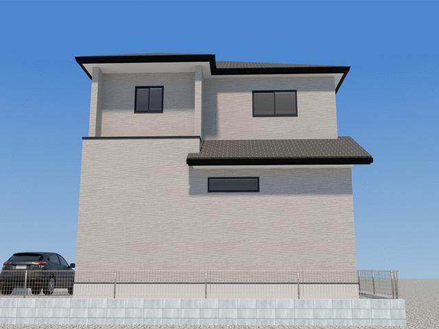 佐賀市多布施４丁目の新築一戸建の外観パース| 