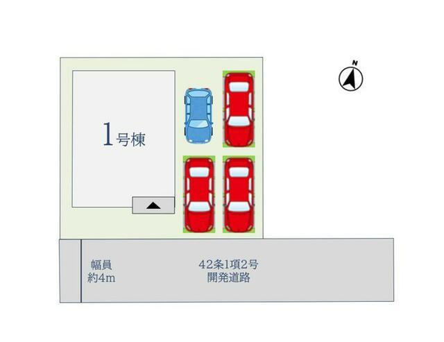 佐賀市多布施４丁目の新築一戸建の区画図| 