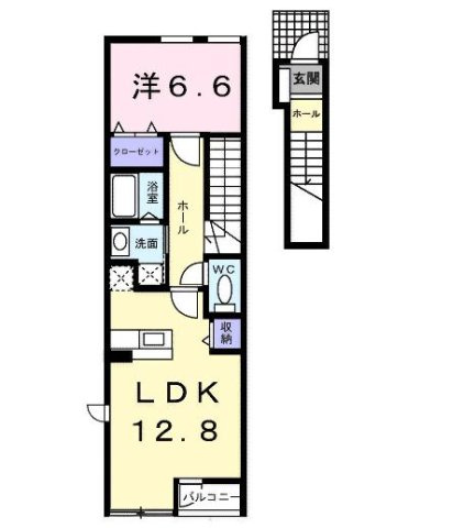 リベラル　Ｋ２の間取り