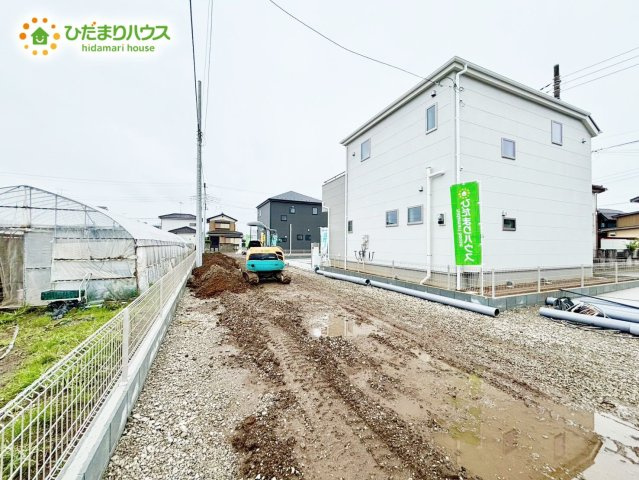 野田市木間ケ瀬2期　新築戸建　2号棟の外観|白を基調とした明るい印象を受ける外観です！						
