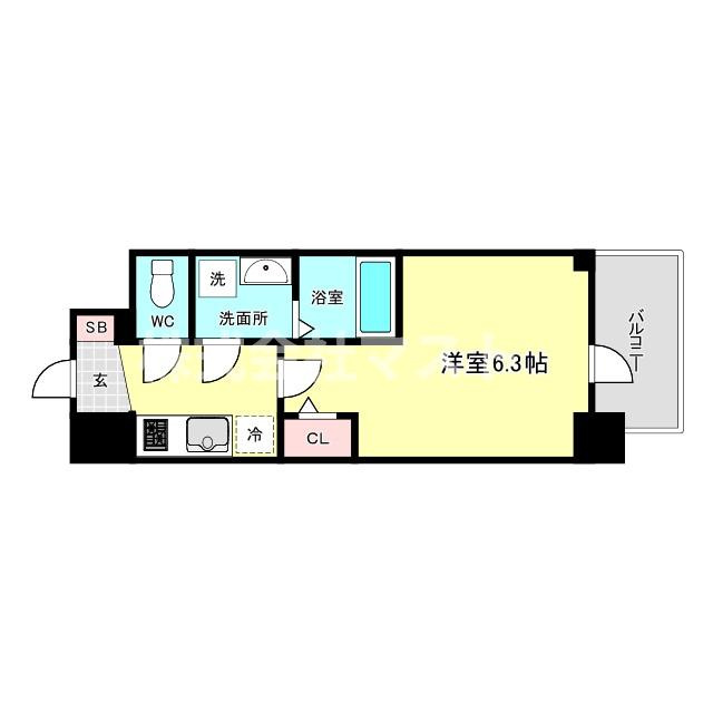 エスリード大阪NEXUSの間取り