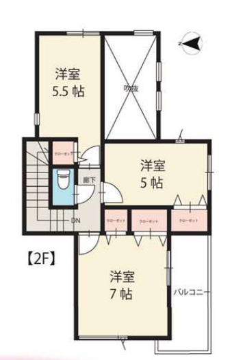 泉区岡津町 新築戸建 5180万円の間取り