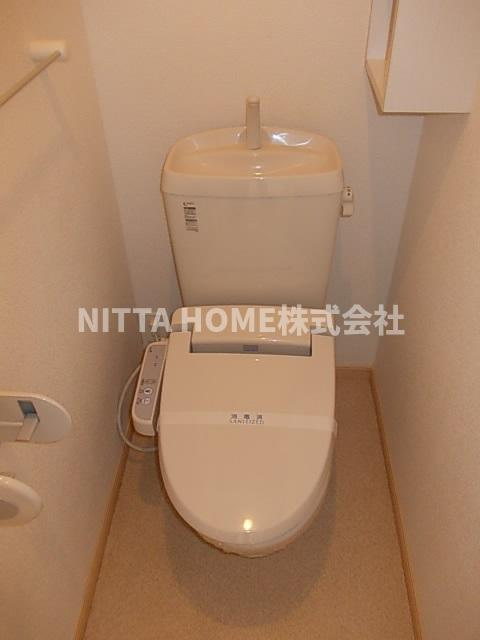 京丹後市大宮町善王寺のアパートのトイレ|トイレにはウォシュレットを設置◎