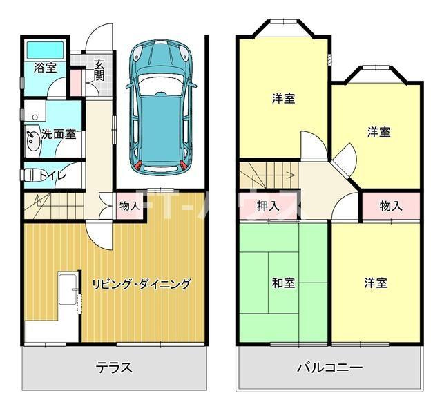 テラスセッズの間取り