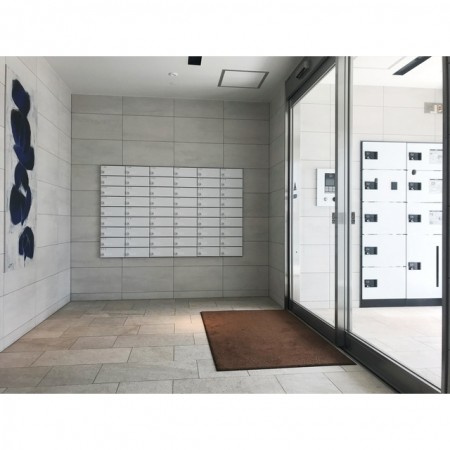 熊本市中央区井川淵町の賃貸マンションのエントランス