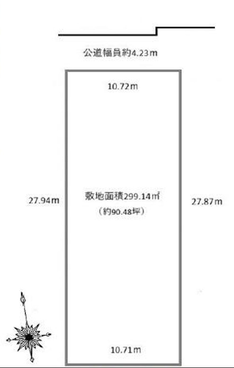 神戸市垂水区歌敷山土地　９０坪