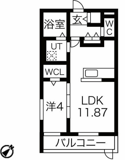 フォンターナ飾磨の間取り|反転タイプあり