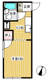 コーポ笹出の間取り