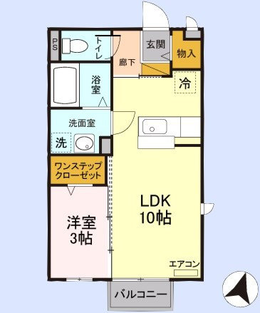 ハイツ　ハピネスの間取り